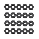 20pieces Sexangle Shape Crafts Beads Wood Loose Spacer Beads Natural Macrame Curtain DIY Supply 29x30mm Black