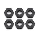 20pieces Sexangle Shape Crafts Beads Wood Loose Spacer Beads Natural Macrame Curtain DIY Supply 29x30mm Black