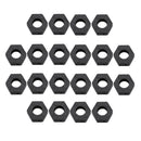 20pieces Sexangle Shape Crafts Beads Wood Loose Spacer Beads Natural Macrame Curtain DIY Supply 29x30mm Black