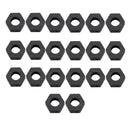 20pieces Sexangle Shape Crafts Beads Wood Loose Spacer Beads Natural Macrame Curtain DIY Supply 29x30mm Black