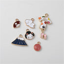 6 Pieces Alloy Rhinestone Embellishments Clear Flatback Rhinestone Buttons