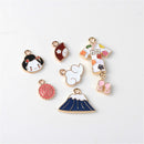 6 Pieces Alloy Rhinestone Embellishments Clear Flatback Rhinestone Buttons