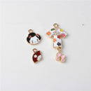 6 Pieces Alloy Rhinestone Embellishments Clear Flatback Rhinestone Buttons