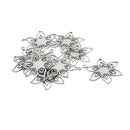 10 Pieces Filigree Flower Blank Cabochon Bezel Settings DIY Pendants Base for Jewelry Making 10mm