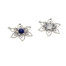 10 Pieces Filigree Flower Blank Cabochon Bezel Settings DIY Pendants Base for Jewelry Making 10mm
