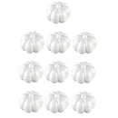 10 Pieces 3.15 x 2.56" White Smooth Polystyrene Foam Craft Halloween Punpkin for Arts & Crafts Christmas Halloween Party Decor Science Modeling and School Projects