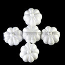10 Pieces 3.15 x 2.56" White Smooth Polystyrene Foam Craft Halloween Punpkin for Arts & Crafts Christmas Halloween Party Decor Science Modeling and School Projects