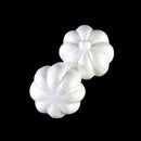 10 Pieces 3.15 x 2.56" White Smooth Polystyrene Foam Craft Halloween Punpkin for Arts & Crafts Christmas Halloween Party Decor Science Modeling and School Projects