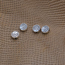 50 Pieces Tibetan Silver Coin Tree Of Life Spacer Metal Beads Jewelry Making