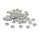 50 Pieces Tibetan Silver LOVE Letter Hollow Love Dangle Charms Jewelry Making Pendant for DIY Vintage Necklace Bracelet Earring Accessories, Round