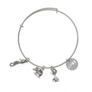 50 Pieces Tibetan Silver LOVE Letter Hollow Love Dangle Charms Jewelry Making Pendant for DIY Vintage Necklace Bracelet Earring Accessories, Round