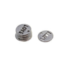 50 Pieces Tibetan Silver LOVE Letter Hollow Love Dangle Charms Jewelry Making Pendant for DIY Vintage Necklace Bracelet Earring Accessories, Round