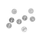 50 Pieces Tibetan Silver LOVE Letter Hollow Love Dangle Charms Jewelry Making Pendant for DIY Vintage Necklace Bracelet Earring Accessories, Round