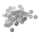 50 Pieces Tibetan Silver LOVE Letter Hollow Love Dangle Charms Jewelry Making Pendant for DIY Vintage Necklace Bracelet Earring Accessories, Round