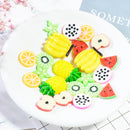 22 Pieces Lots Mixed DIY Flatbacks Resin Flat Back Pitaya Orange Apple Watermelon Carambola Banana Kiwi Cabochon Buttons Scrapbooking Slime Charm DIY Embellishment Craft
