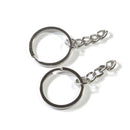 50 Pieces Split Key Rings with Chain Bulk for DIY Key Chains Accessories Arts Crafts, Jewelry Making Findings, 25mm / 1 inch