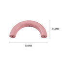 Coloful Wooden Loop Ring 5 Pcs Wood Baby Teether Wood Ring Environmental Paint With Holes Home DIY Christmas Decoration Teether 70 mm