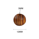 50Pieces Natural Round Wooden Spacer Bead DIY Jewelry Making Burlywood 12mm