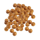 50Pieces Natural Round Wooden Spacer Bead DIY Jewelry Making Burlywood 12mm