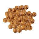 50Pieces Natural Round Wooden Spacer Bead DIY Jewelry Making Burlywood 12mm