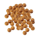 50Pieces Natural Round Wooden Spacer Bead DIY Jewelry Making Burlywood 12mm