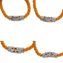 12Pieces White Gold Plated Filigree Tube Beads Bracelet DIY Jewelry Findings