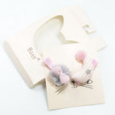 5 Pieces Hair Accessories Girls Hairpins Boutique Gift Box Set for Kids Bowknot Crown Pompom Hair Clips Elastic Rubber Hairband Packing Gift Box