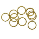 10 Pieces Round Solid Brass Split Key Ring Chain Hook Hardware Keyrings Keyschains Connector Bag Charms Clasp 20mm
