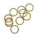 10 Pieces Round Solid Brass Split Key Ring Chain Hook Hardware Keyrings Keyschains Connector Bag Charms Clasp 20mm