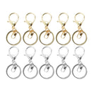 10 Pieces Mixed Color Lobster Clasps Key Chain Hook Split Ring Accessories