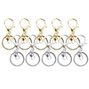 10 Pieces Mixed Color Lobster Clasps Key Chain Hook Split Ring Accessories