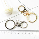10 Pieces Mixed Color Lobster Clasps Key Chain Hook Split Ring Accessories
