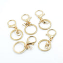 10 Pieces Mixed Color Lobster Clasps Key Chain Hook Split Ring Accessories
