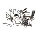 20Pcs Antique Bronze Pendant Pinch Bails Connector Clasp Jewelry DIY Finding