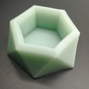 3D Hexagonal Shaped Silicone Mold Candlestick Plaster Concrete Flower Pot Mould Home Crafts Succulent Plants Decorations Handmade Candle Holder Mould Fondant Cake Mold