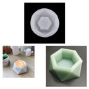 3D Hexagonal Shaped Silicone Mold Candlestick Plaster Concrete Flower Pot Mould Home Crafts Succulent Plants Decorations Handmade Candle Holder Mould Fondant Cake Mold