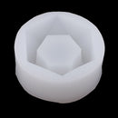 3D Hexagonal Shaped Silicone Mold Candlestick Plaster Concrete Flower Pot Mould Home Crafts Succulent Plants Decorations Handmade Candle Holder Mould Fondant Cake Mold
