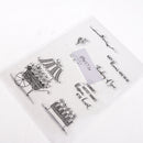 Float and Words Clear Transparent Silicone Stamps for Card Making Decoration and Scrapbooking Diary Paper Album Decor