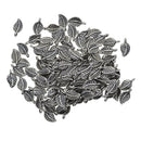 100 Pieces Mini Charms Antique Silver Leaves Shape Pendant Handmade Hanging Crafts for DIY Fashion Vintage Choker Necklace Bracelet Accessories