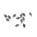 100 Pieces Mini Charms Antique Silver Leaves Shape Pendant Handmade Hanging Crafts for DIY Fashion Vintage Choker Necklace Bracelet Accessories