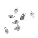 50 Pieces Alloy Oval "Hand Made" Pendant Charms Jewelry Making Findings Tag for DIY Necklace Bracelet Earrings Hair Accessories