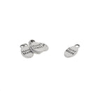50 Pieces Alloy Oval "Hand Made" Pendant Charms Jewelry Making Findings Tag for DIY Necklace Bracelet Earrings Hair Accessories