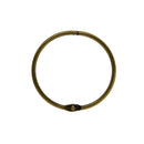 10 Pieces Round Shape Metal Paper Photo Album Book Loose Leaf Hinged Binder Ring Key Ring Keychain DIY Craft, Diameter 73mm