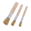 3 Pieces/set Round Wooden Handle Oil Painting Acrylic Painting Brush Brushes Painting Tools for Kids Children Artist