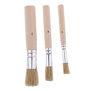 3 Pieces/set Round Wooden Handle Oil Painting Acrylic Painting Brush Brushes Painting Tools for Kids Children Artist