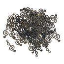 50 Pieces Charms Musical Note Designs 26*10mm Antique Bronze Plated Pendants Vinatge Jewelry Making DIY Handmade Craft Findings Accessories