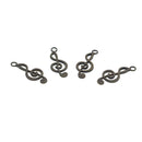 50 Pieces Charms Musical Note Designs 26*10mm Antique Bronze Plated Pendants Vinatge Jewelry Making DIY Handmade Craft Findings Accessories