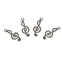 50 Pieces Charms Musical Note Designs 26*10mm Antique Bronze Plated Pendants Vinatge Jewelry Making DIY Handmade Craft Findings Accessories