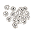 20 Pieces Round Gasket Flat Beads Bracelet Necklace Connector Spacer Beads