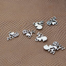 50 Pieces Charms I love my cat heart cat head Designs 14x18mm Antique Silver Pendants Vinatge Jewelry Making DIY Handmade Cat Lovers Gifts Craft Findings Accessories